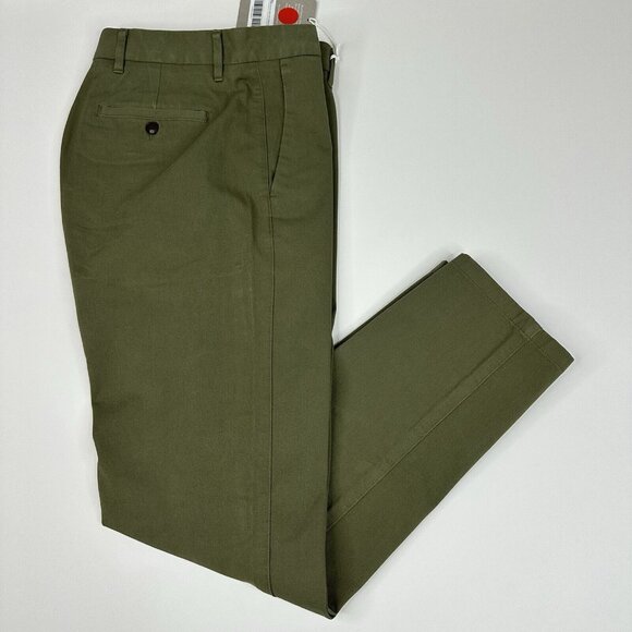 Everlane Uniform Men NWT Green The Perfectly Straight Fit Chino Pant W29-30/L30 - Picture 3 of 12